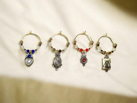Renaissance Themed Wine Charms