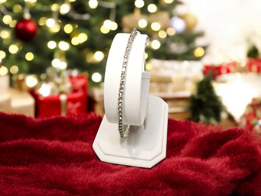 Silver Rhinestone Bangle, adjustable silver tone bangle, 2.6inches in width, handcrafted