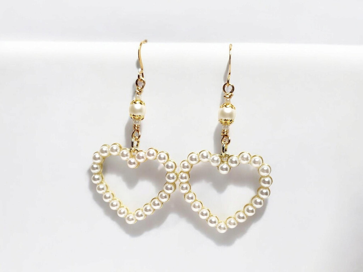 Heart Pearl Earrings