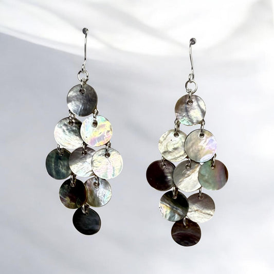 Chandlier Mussell Shell Earrings